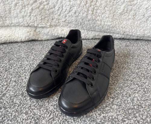 New prada mens black leather - prada,