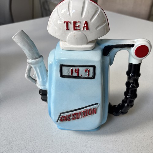 Vintage petrol pump teapot - vintage, pump"