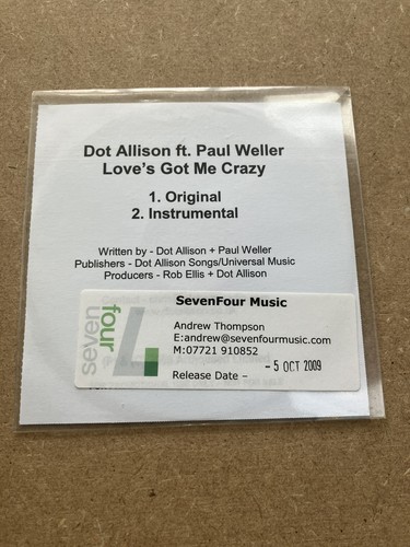 Dot allison paul weller - dot, &