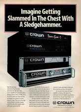 vtg 90's CROWN POWER AMPS