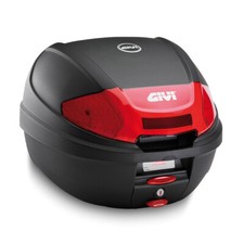 GIVI E300N2 E300N2B Black 30 LTR LUGGAGE TOP BOX WITH UNIVERSAL FITTING PLATE