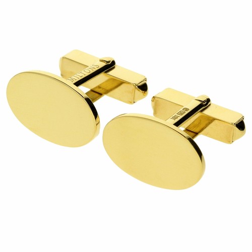 18ct yellow gold oval - gold,