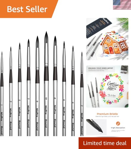 Piece watercolor brush - 10-piece,