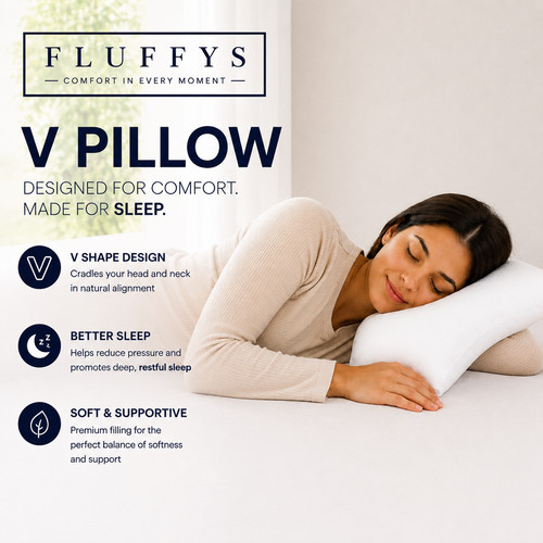 Pillow with case cover - v,