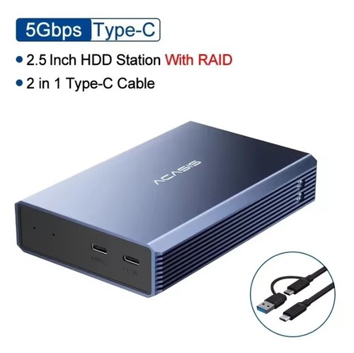 Acasis dual bay usb c - dual,