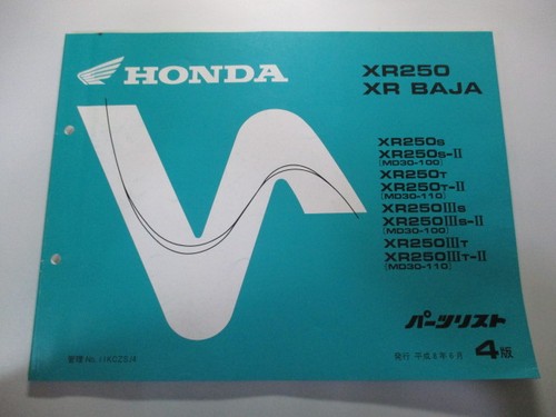 Xr250 baja parts list 4th - xr250,