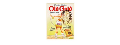 Old gold cigarettes indian - gold,