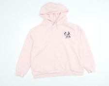 Disney Women’s Pink Hoodie Medium UK 12/14 Minnie Mouse Graphic