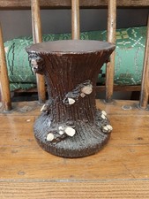 Antique North East Wales Buckley Earthenware Vase/ Stand. Salt Glazed