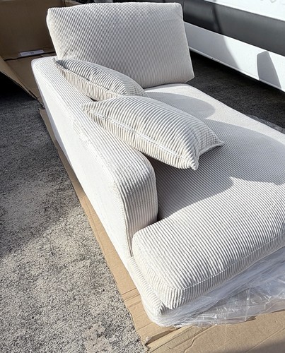 Jumbo cord chaise day bed - cord,