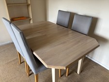 Wooded Dining Table With Four