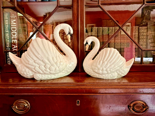 Vintage dartmouth pottery swan - vintage,