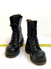 Dr Martens made in England Vintage Mid Calf Boots Steel Toe Black UK 3 EU 36