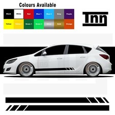 Side stripe stickers - side, for