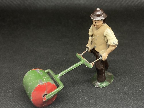 Gardener with lawn roller - gardener,