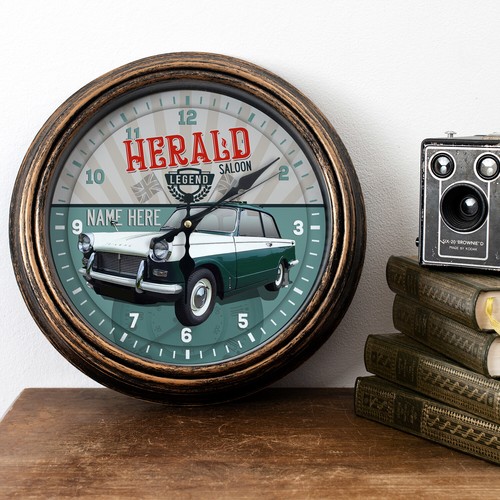 Personalised car clock triumph - personalised,