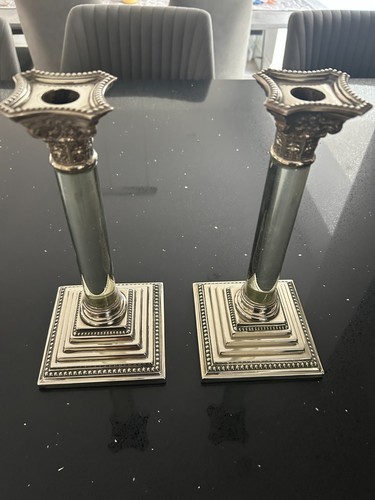 Pair vintage silver plate - vintage, &