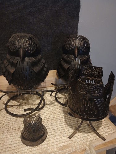 Partylite metal artisan owl - partylite,