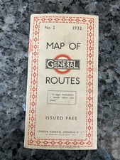 1932 map general routes - of,