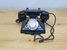 Vintage Bakelite GPO Pyramid Rotary Telephone Phone - UNTESTED Spares Repairs 