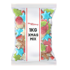 Christmas Mix - 1kg Bag - Assorted Chewy & Fizzy Sweets
