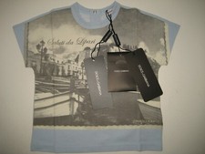 NEW $155 Dolce&Gabbana D&G Kids Baby Boys 6/9 M Short Sleeve Tee T-Shirt Cotton