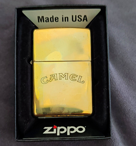 Zippo camel engraved brass - zippo,
