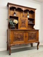Vintage Carved Oak Dresser