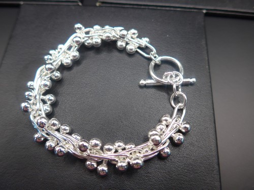 Silver double oval - silver, ball
