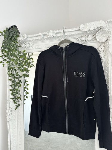 Hugo boss black hooded - zip, up