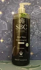 SBC SKINCARE ALOE VERA MOISTURISING GEL FACE & BODY ORGANIC SOOTHING 500ML