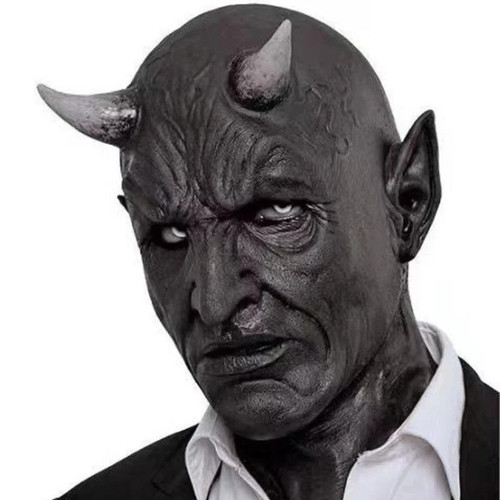 Black horned devil - devil, halloween
