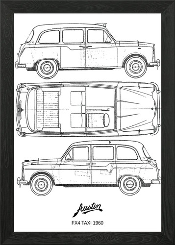 Bnw austin fx4 taxi 1960 - bnw,