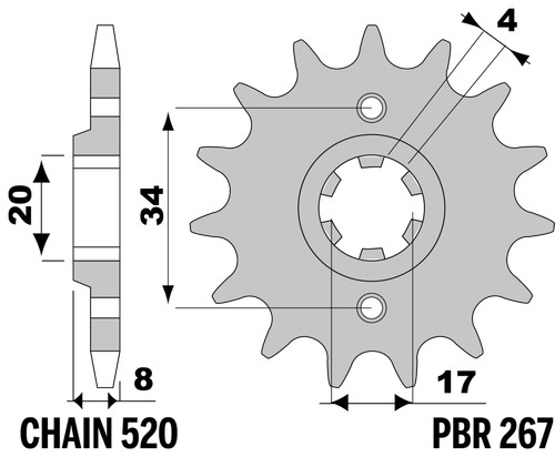 Steel sprocket for honda x - sprocket,