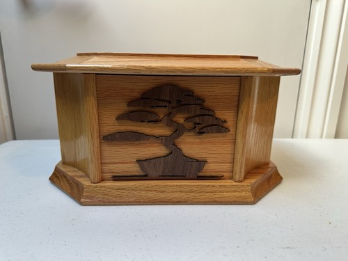 Wooden urn casket for - urn,