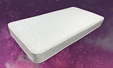 New Basic Budget White Damask Spring Mattress. 3ft Single 2ft6 Small, Shorty