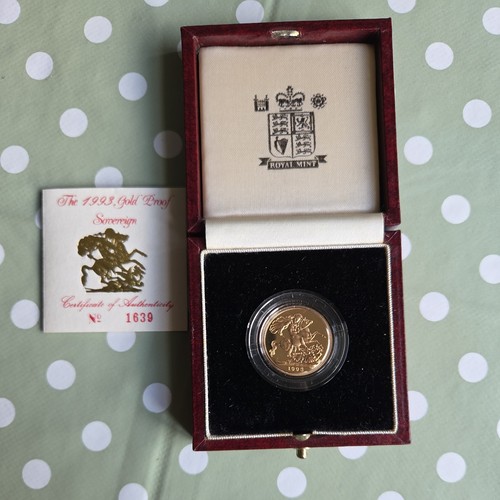 1993 gold proof - proof, sovereign