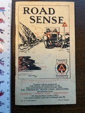 Vintage 1927 Road Sense Booklet, Motoring History