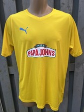 Puma Papa Johns pizza Football Shirt size L