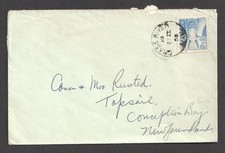 Canada Grass River Manitoba 1955 Cover. 5c Mountain Goat