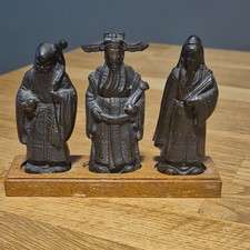 SET OF 3 CHINESE BRONZE
