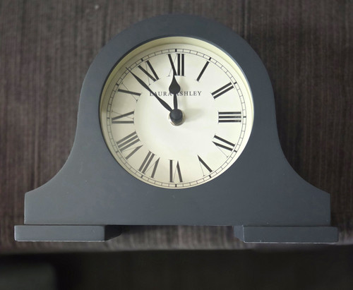 Laura ashley grey mantel clock - grey,