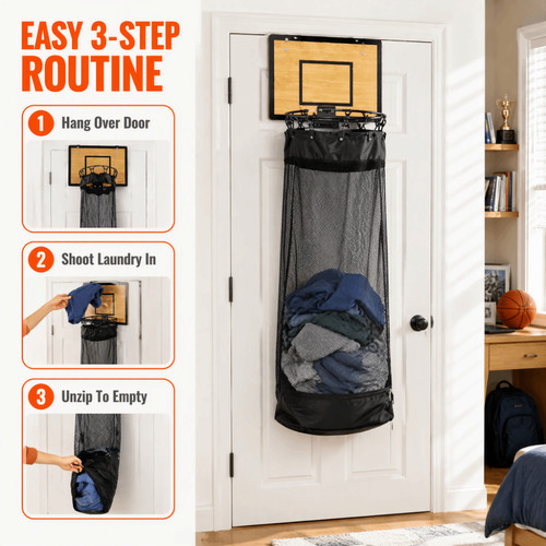 Hanging laundry basket - laundry, net