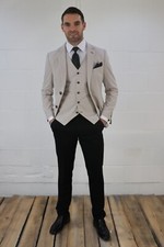 Men's Stone Beige Contrast