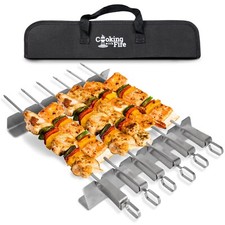 Metal Skewers for Kabobs Plus