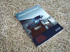 Range Rover Sport Owners Manual Handbook - Immaculate Condition 2009 - 2013