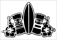 Surf Board Hawaii large vinyl