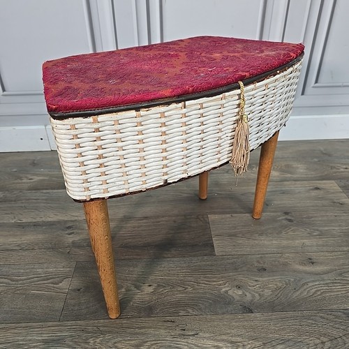 Vintage retro weaved sewing - vintage,