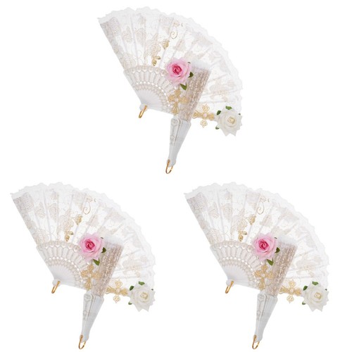 Reusable lace folding - lace, fan