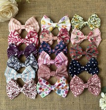 Job lot 17 handmade hair bows- 3” craft artisan fair party bag re sale